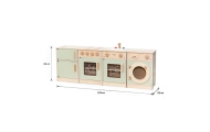VIGA PolarB Wooden Kitchen Set XL Washing Machine, Stove, Dishwasher - Green