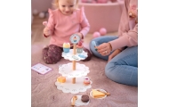 TOOKY TOY Patera Słodkości Drewniany Stojak Babeczki Ciasta