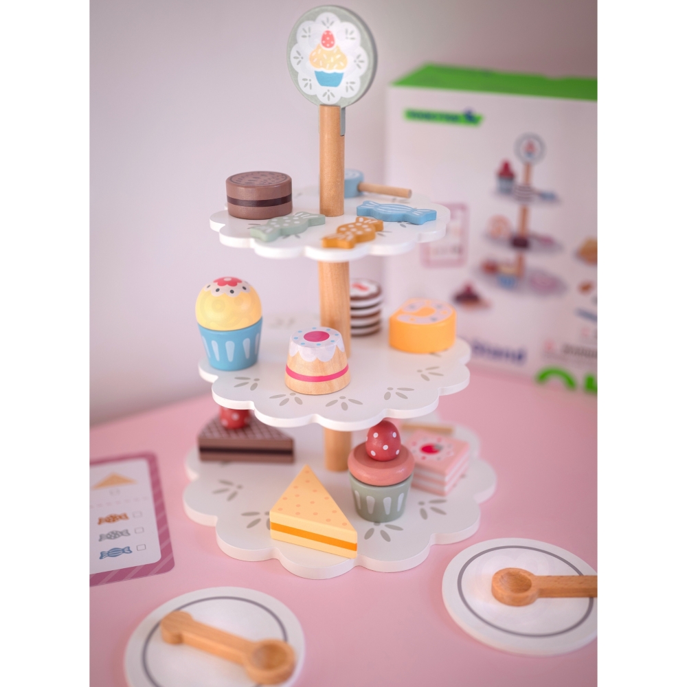 Medinis keksiukų stovas TOOKY TOY Sweet Shoppers