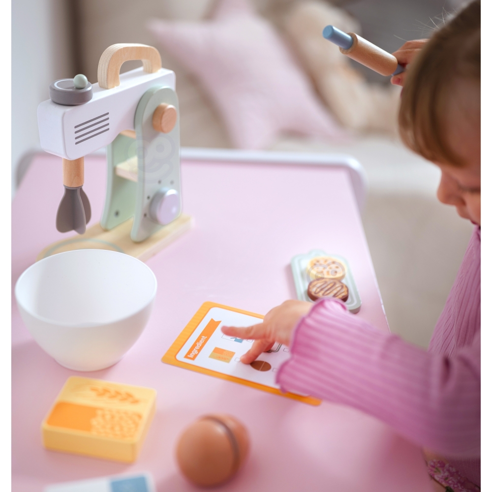 WOOPIE GREEN Wooden Kitchen Mixer Blender with Accessories 11 pcs.