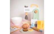 WOOPIE GREEN Wooden Kitchen Mixer Blender with Accessories 11 pcs.