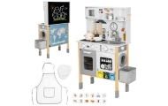 WOOPIE GREEN 9-in-1 Wooden Interactive Kitchen with Washing Machine and Whiteboard