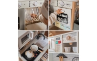 WOOPIE GREEN 9-in-1 Wooden Interactive Kitchen with Washing Machine and Whiteboard