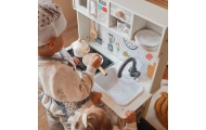 WOOPIE GREEN 9-in-1 Wooden Interactive Kitchen with Washing Machine and Whiteboard