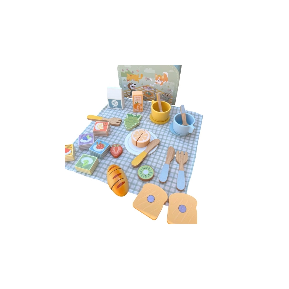 Medinis pikniko rinkinys lagamine TOOKY TOY