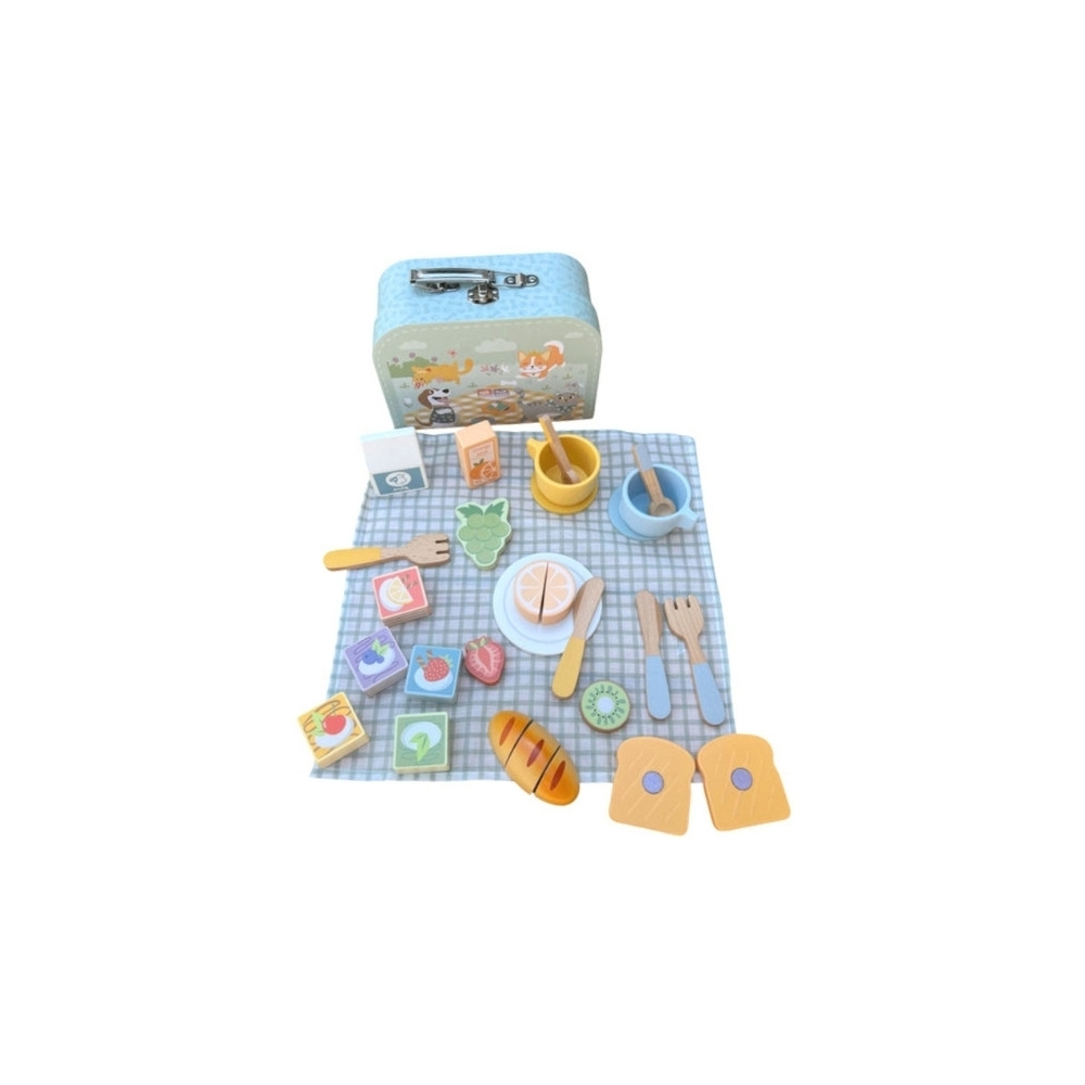 Medinis pikniko rinkinys lagamine TOOKY TOY