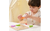 Medinė dėlionė VIGA Montessori Daržovių pjaustymas