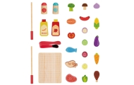 WOOPIE GREEN Wooden Grill Skewers Vegetables Accessories 24 pcs.
