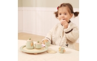 VIGA Wooden Spring Tea Set - 15 pieces