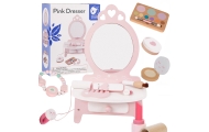 CLASSIC WORLD Drewniana Toaletka dla Dziewczynki z Lustrem + Prostownica 11 akc