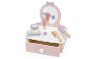 Medinis kosmetinis staliukas su priedais Viga Little Princess Corner-Žaislai, Profesijos, buities žaislai, Grožio žaislai-e-vaik