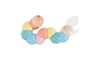 CLASSIC WORLD Wooden Caterpillar Colorful for Bending and Twisting