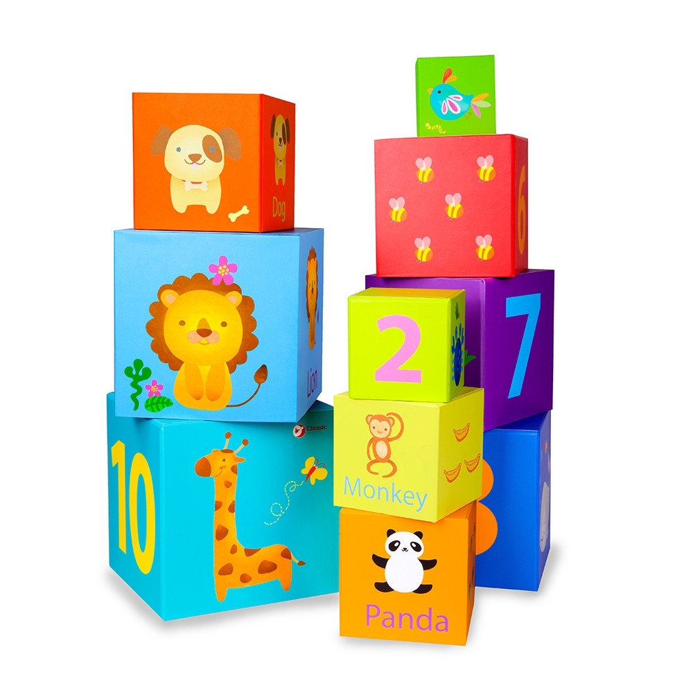 CLASSIC WORLD Magic Box Blocks Dėlionės bokšto dėžė Edukacinis žaislas