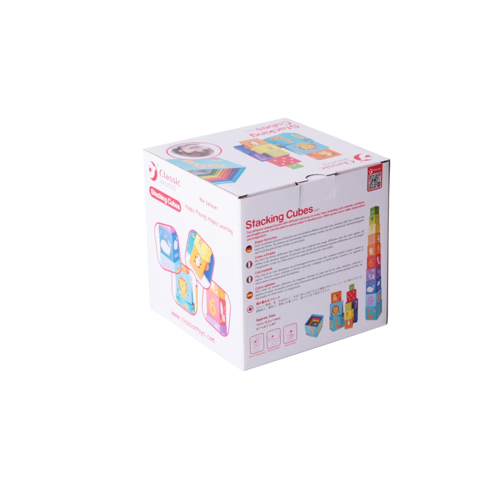 CLASSIC WORLD Magic Box Blocks Dėlionės bokšto dėžė Edukacinis žaislas
