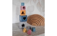 VIGA PolarB Pyramid Educational Puzzle Cube Sorter Blocks