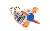 Didelis medinis edukacinis žaislas Tooky Toy daugiafunkcinė raketa-Žaislai, Kūdikiams, Žaislai mažyliams (iki 4 m.