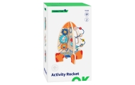 Didelis medinis edukacinis žaislas Tooky Toy daugiafunkcinė raketa-Žaislai, Kūdikiams, Žaislai mažyliams (iki 4 m.