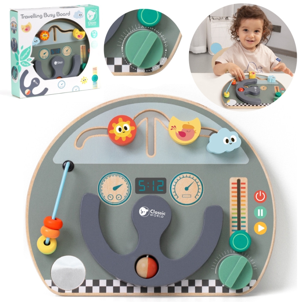 CLASSIC WORLD daugiafunkcinė manipuliavimo lenta 6in1 Travel