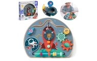 Daugiafunkcinė edukacinė lenta CLASSIC WORLD 6-in-1 Rocket-Žaislai, Kūdikiams, Mediniai, Žaislai mažyliams (iki 4 m.