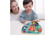 CLASSIC WORLD Multifunctional Manipulation Board 6 in 1 Rocket