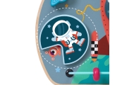 CLASSIC WORLD Multifunctional Manipulation Board 6 in 1 Rocket