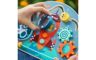 CLASSIC WORLD Multifunctional Manipulation Board 6 in 1 Rocket
