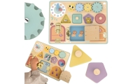 TOOKY TOY Manipuliavimo lenta Užraktai Cilindrai Laikrodžių rūšiuoklė