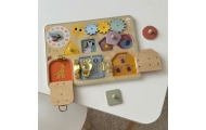 TOOKY TOY Manipuliavimo lenta Užraktai Cilindrai Laikrodžių rūšiuoklė