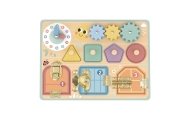 TOOKY TOY Tablica Manipulacyjna Zamki Zębatki Sorter Zegar					