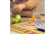 TOOKY TOY Drewniana Farma w Walizce Figurki Pojazdy