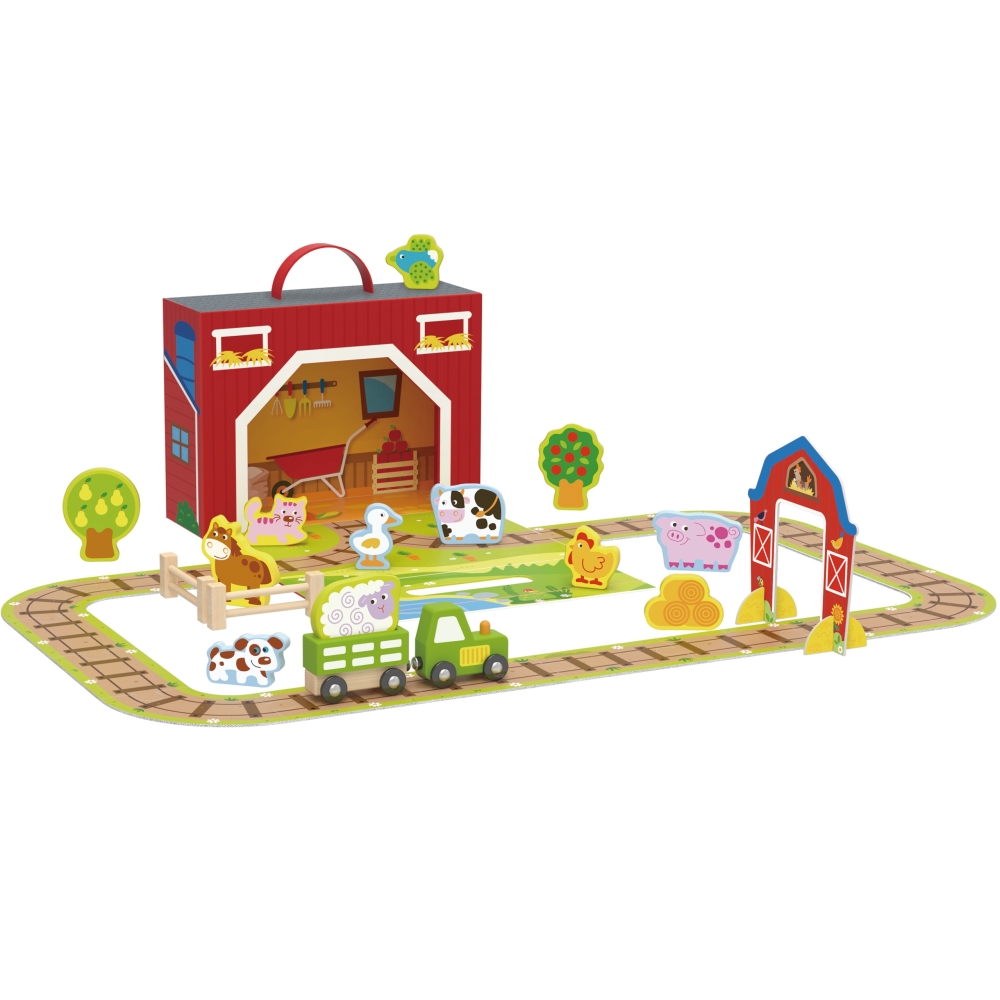 Medinės ūkio figūrėlės TOOKY TOY Transporto priemonės-Žaislai, Kūdikiams, Žaislai mažyliams (iki 4 m.