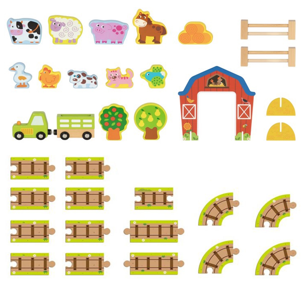 Medinės ūkio figūrėlės TOOKY TOY Transporto priemonės-Žaislai, Kūdikiams, Žaislai mažyliams (iki 4 m.
