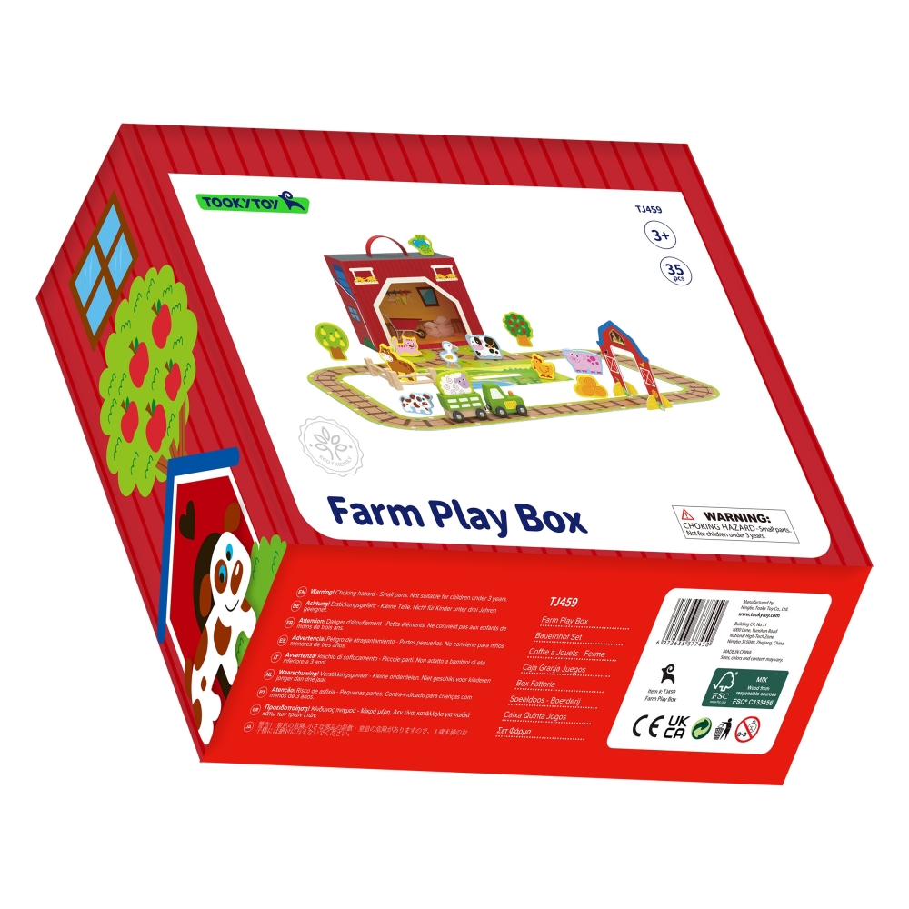 Medinės ūkio figūrėlės TOOKY TOY Transporto priemonės-Žaislai, Kūdikiams, Žaislai mažyliams (iki 4 m.