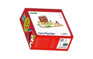 TOOKY TOY Drewniana Farma w Walizce Figurki Pojazdy