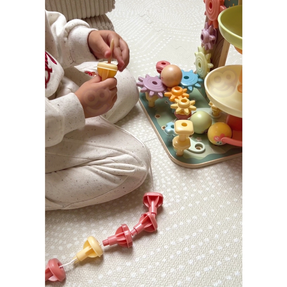WOOPIE GREEN Montessori 4-in-1 Ball Track Activity Tree FSC