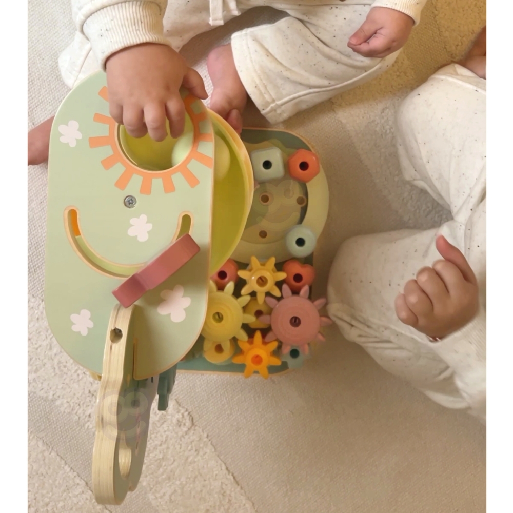 Kamuoliukų trasos žaidimų medis WOOPIE GREEN Montessori 4-in-1 FSC