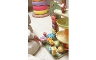 Kamuoliukų trasos žaidimų medis WOOPIE GREEN Montessori 4-in-1 FSC
