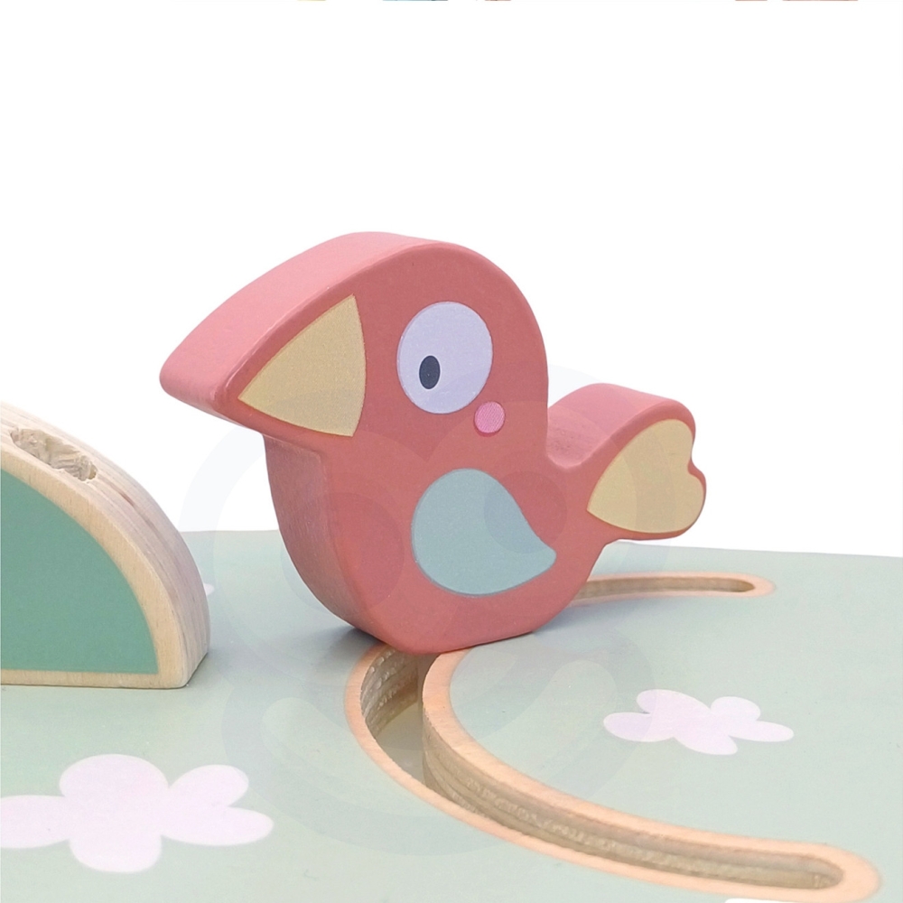 Kamuoliukų trasos žaidimų medis WOOPIE GREEN Montessori 4-in-1 FSC