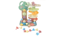 Kamuoliukų trasos žaidimų medis WOOPIE GREEN Montessori 4-in-1 FSC-Žaislai, Kūdikiams, Žaislai mažyliams (iki 4 m.