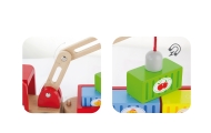 VIGA Wooden Crane with Containers