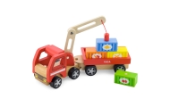 VIGA Wooden Crane with Containers