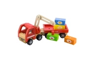 VIGA Wooden Crane with Containers