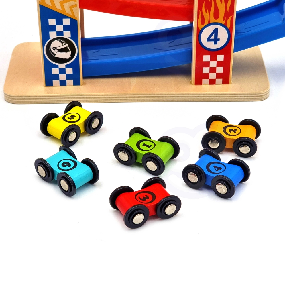 Spalvinga automobiliukų trasa TOOKY TOY-Žaislai, Auto ir transporto žaislai, Garažai, trasos ir kita-e-vaikas