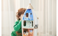CLASSIC WORLD Drewniana Rakieta Domek dla Dzieci + Figurki Akc.