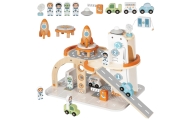TOOKY TOY Drewniany Kosmiczny Parking  Stacja Kosmiczna