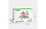 Medinė kosmoso stoties automobilių stovėjimo aikštelė TOOKY TOY