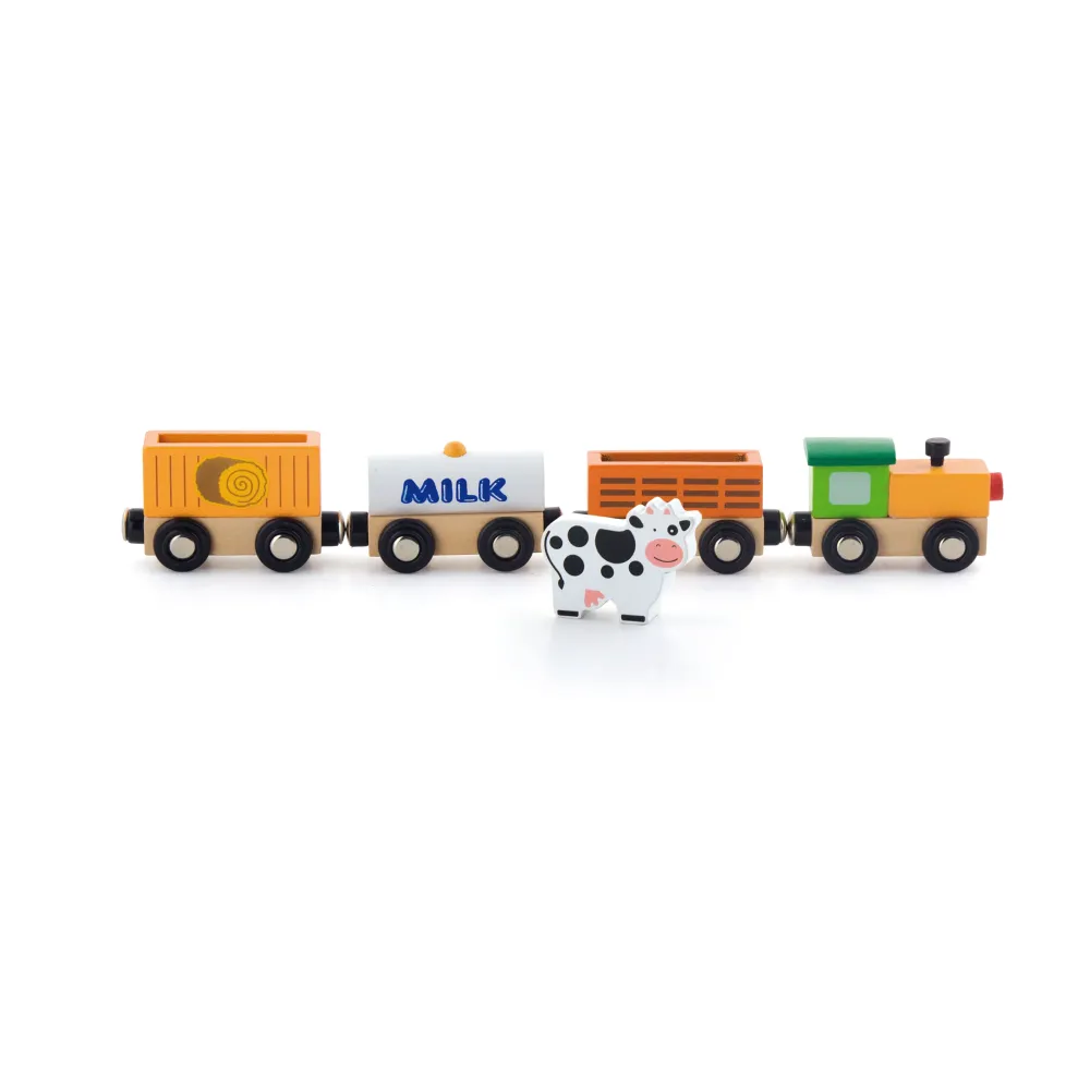 Žemės ūkio traukinys VIGA-Žaislai, Auto ir transporto žaislai, Traukiniai-e-vaikas
