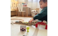 TOOKY TOY Drewniane Pojazdy Wagoniki na Magnes