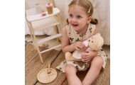 VIGA PolarB Wooden Doll Feeding Bag Set - with Bottle and Bib