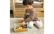 TOOKY TOY Drewniana Skrzynka z Narzędziami Zestaw 18 el.					